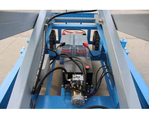 Подъемник ножничный передвижной 500 кг 12/14 м TOR SJY-0,5-12 DC аккумуляторный 1018864