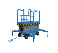 Подъемник ножничный передвижной 500 кг 6/8 м TOR SJY-0,5-6 AC/DC 220В сеть/аккумуляторный (Y) 1024429