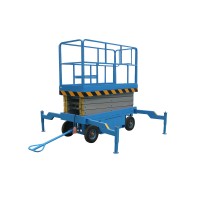 Подъемник ножничный передвижной сеть/аккумуляторный 500 кг, 6/8 м, 220 В, 24/85 В/Ач TOR SJY-0,5-6 AC/DC 1024429