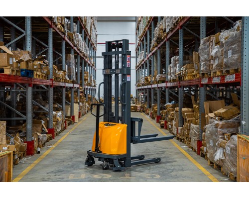 Штабелер гидравлический с электроподъемом 1,5 т 3,0 м XILIN CDD15B-E с раздвижными вилами 1009595