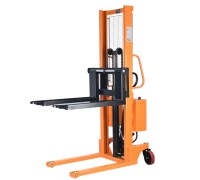 Штабелер комбинированный с ручным и электроподъемом 1,0 т 2,5 м TOR CTYC с раздвижными вилами 1040528