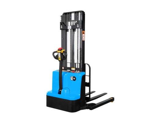 Штабелер самоходный 1,5 т 3,0 м TOR WSS15H-3000SC PRO 24/85 В/Ач с раздвижными вилами и опорами 1050423