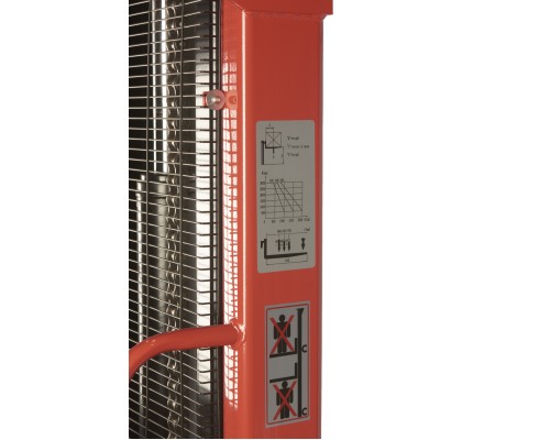 Штабелер гидравлический 1,5 т 2,5 м TOR CTY-EH с раздвижными вилами 1005777