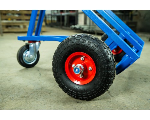 Тележка для газовых баллонов TOR ГБ-2, 2 баллона (250 пневмо колеса + 160 поворотное) 1023661