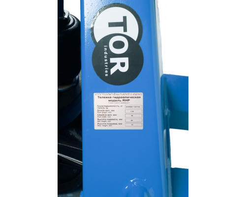 Тележка гидравлическая 5000 кг 1150 мм нейлоновые колеса TOR RHP(BF) PRO 1010173