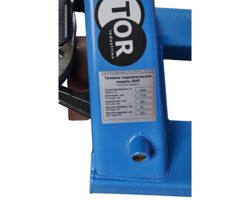 Тележка гидравлическая 3500 кг 1150 мм полиуретановые колеса TOR PWH35-II 1002514