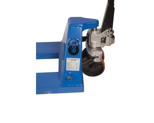 Тележка гидравлическая 1500 кг 2400 мм полиуретановые колеса TOR PWH35-II 1005069