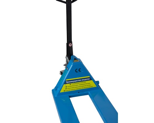 Тележка гидравлическая 2500 кг 2000 мм полиуретановые колеса TOR RHP 118256