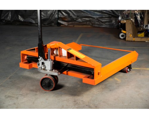 Тележка гидравлическая для рулонов 2500 кг 1150х1150 мм полиуретановые колеса TOR HZT 11802529