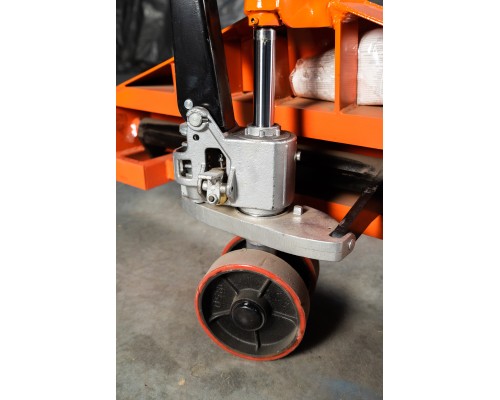 Тележка гидравлическая для рулонов 2500 кг 1150х1150 мм полиуретановые колеса TOR HZT 11802529