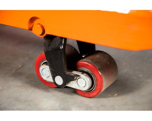 Тележка гидравлическая для рулонов 2500 кг 1150х1150 мм полиуретановые колеса TOR HZT 11802529