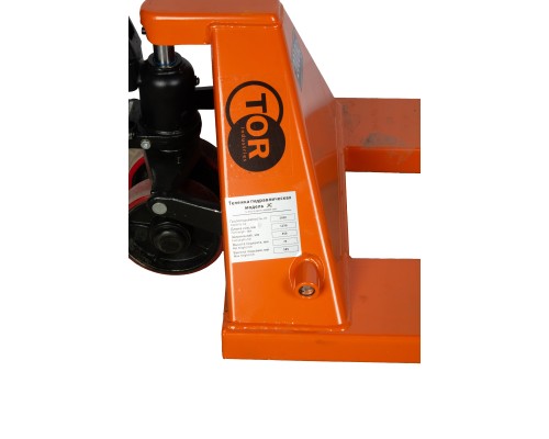 Тележка гидравлическая 2000 кг 1150 мм резиновые колеса TOR JC 1026474