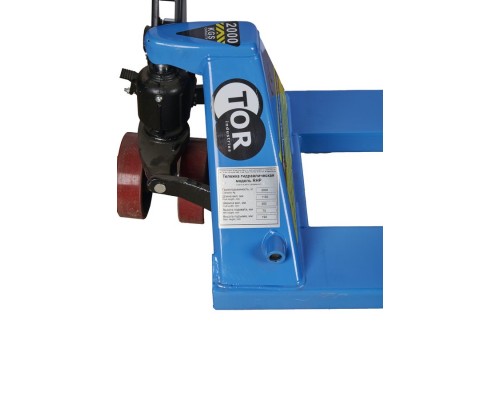 Тележка гидравлическая 2000 кг 1150 мм полиуретановые колеса TOR DF-III (серия S) 1022218