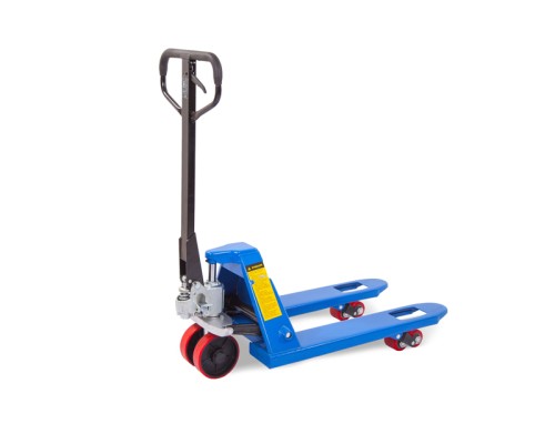 Тележка гидравлическая узковильная 2500 кг 800x450 мм полиуретановые колеса TOR RHP 1005893