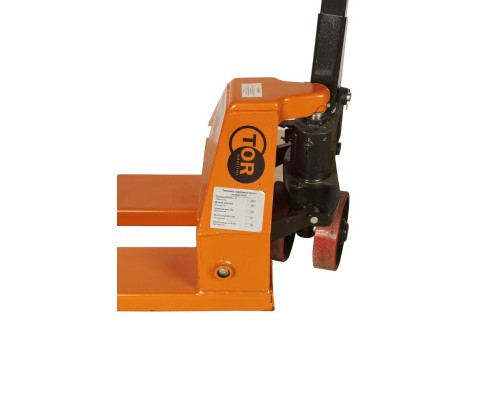 Тележка гидравлическая узковильная 2500 кг 800x450 мм полиуретановые колеса TOR RHP 1005893