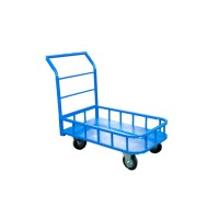 Тележка платформенная TOR ТП-МБ (600х1000) с бортами (колеса 125 мм) 1047376