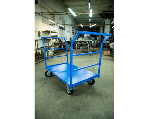 Тележка платформенная TOR ТП-Д (700х1200) с двумя ручками (колеса 200) 1023305