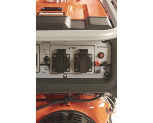 Генератор бензиновый TOR KM8000H 6,0 кВт 220В 27 л с электростартером и колесами 1011098