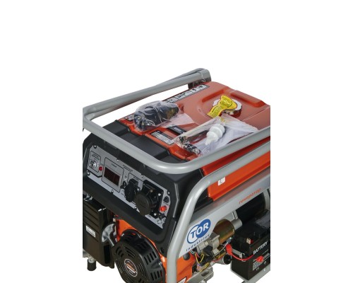 Генератор бензиновый TOR KM13000H 9,0 кВт 220В 26 л с электростартером и колесами 1024230