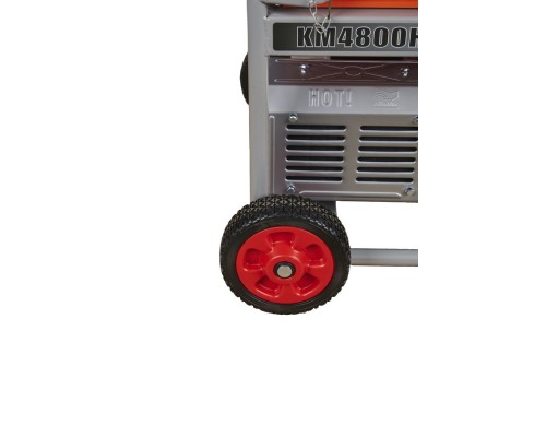 Генератор бензиновый TOR KM4800H 3,3 кВт 220В 16 л с электростартером и колесами 1011096