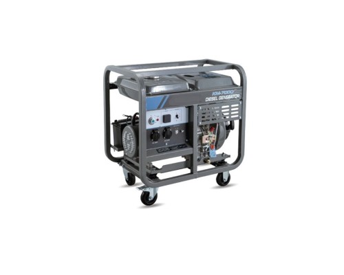Генератор дизельный TOR KM5000D 5,0 кВт 220В с электростартером и колесами 1049613