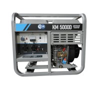 Генератор дизельный 5,0 кВт 220В с электростартером и колесами TOR KM5000D 1049613
