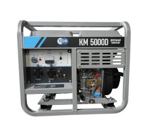 Генератор дизельный 5,0 кВт 220В с электростартером и колесами TOR KM5000D 1049613