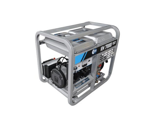 Генератор дизельный 7,0 кВт 220В с электростартером и колесами TOR KM7000D 1049615