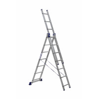 Лестница 3-секционная алюминиевая TOR SC3007 3*7 универсальная 1018185