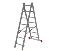Лестница 2-х секционная алюминиевая 2*7 1013293