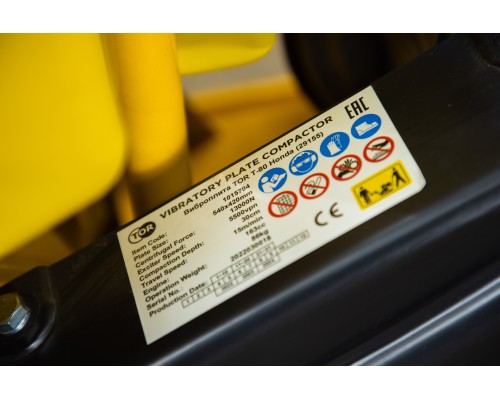 Виброплита TOR T-80 86 кг, 13кН Honda бак, коврик, колесный комплект 1015794