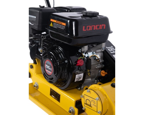Виброплита 60 кг, 10,5кН (Loncin) без бака, коврик, колесный комплект TOR C-60 1010054
