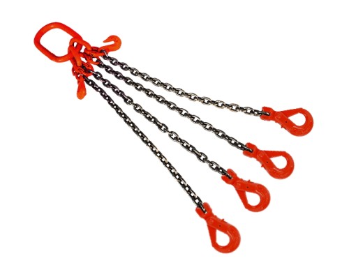 Строп цепной TOR 4СЦ г/п 3,15 т 3,0 м с самозакрывающимся крюками 1005629