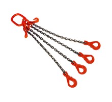 Строп цепной TOR 4СЦ г/п 45,0 т 5,0 м с укорачивающими и самозакрывающимися крюками 1017019