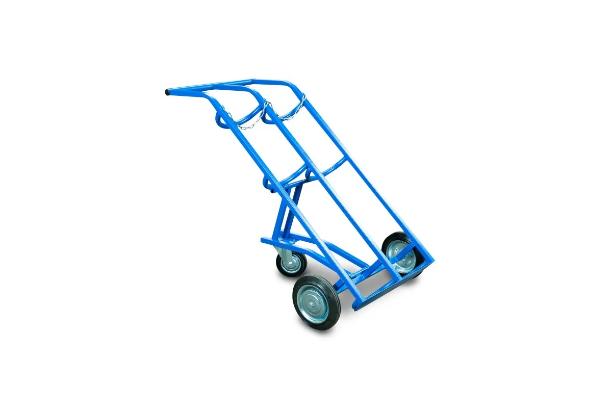 ТележкадлягазовыхбаллоновTORГБ-2,2баллона(250литыеколеса+160поворотное)1012419